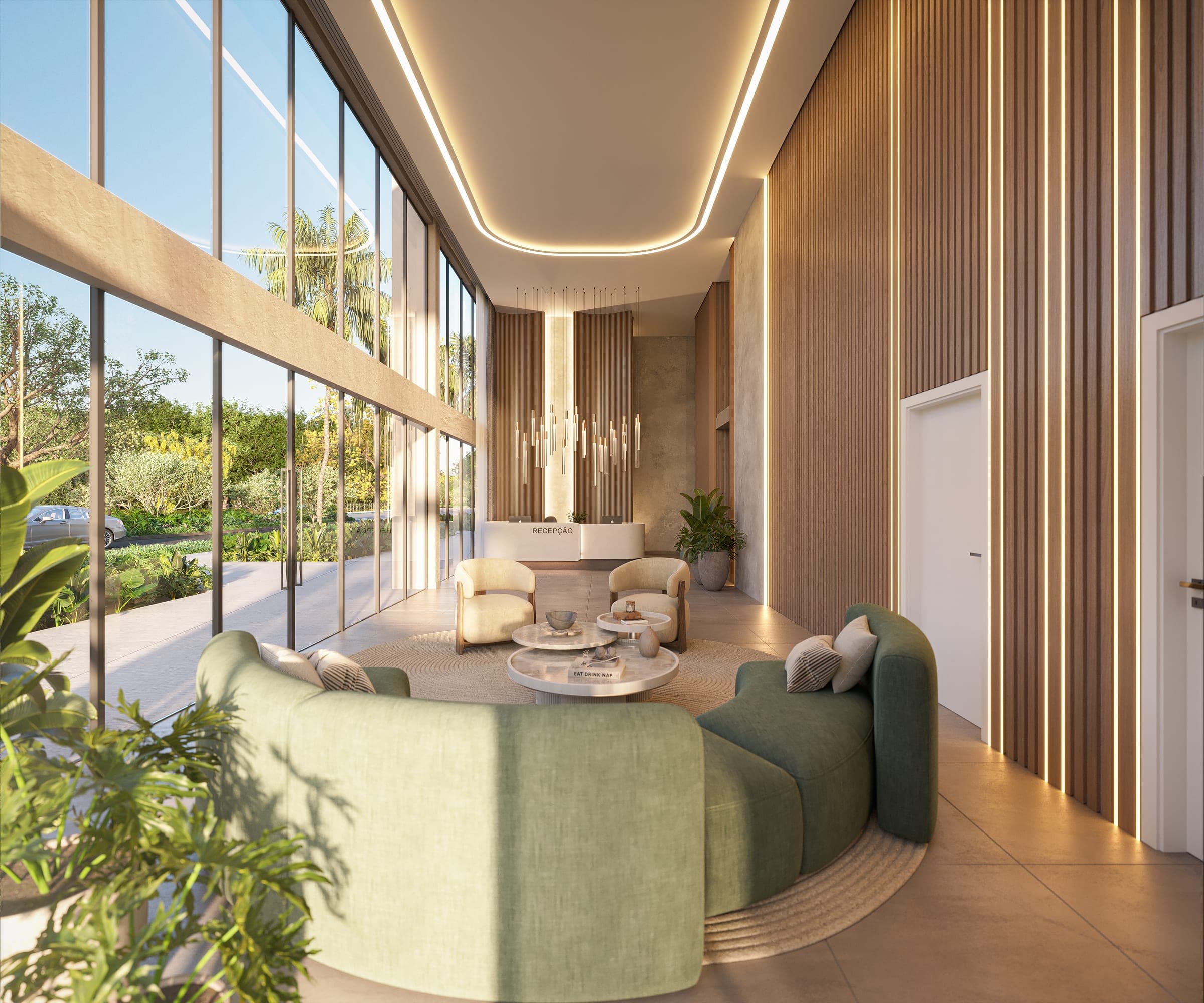 Lobby de entrada da torre