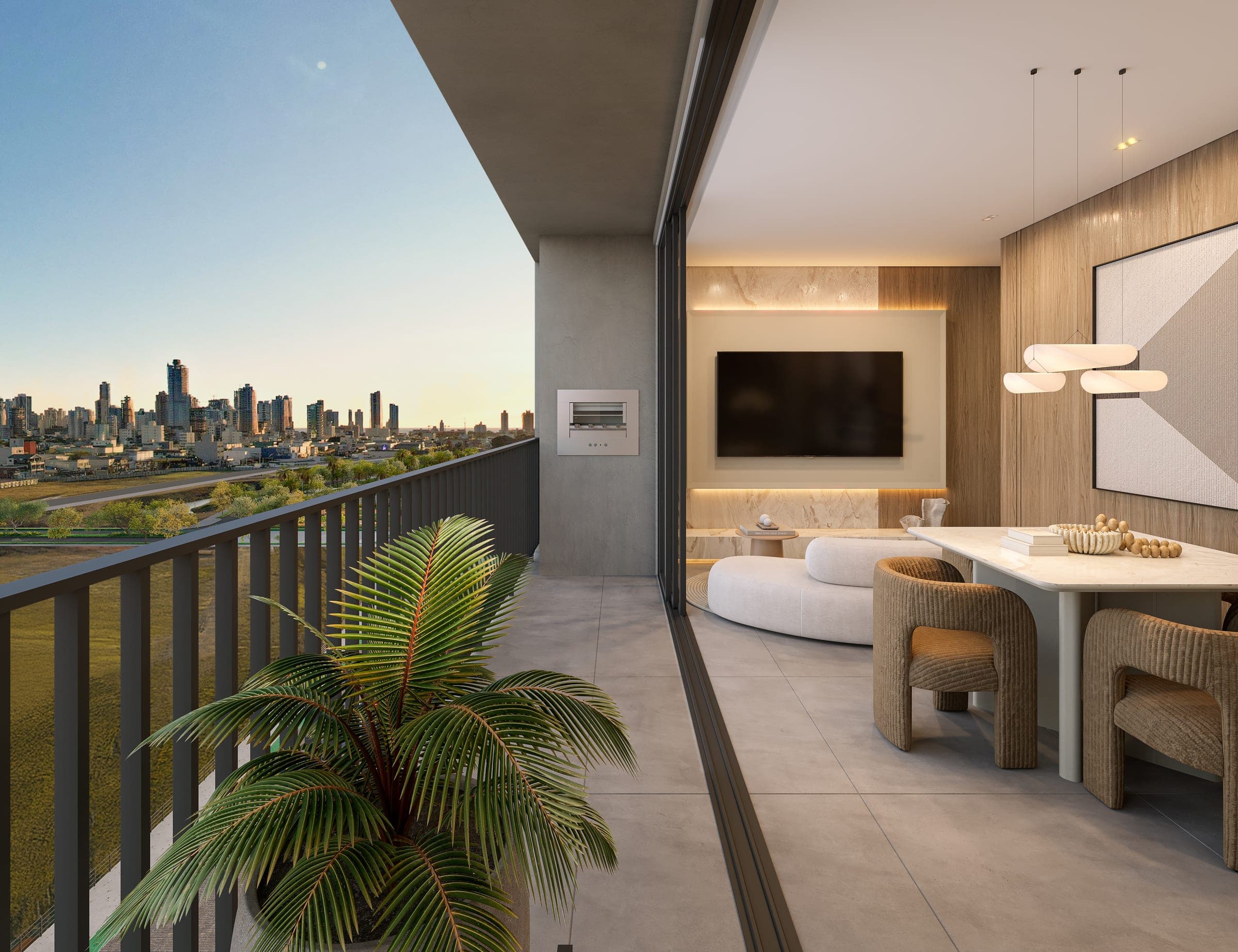 Sacada de apartamento com vista
